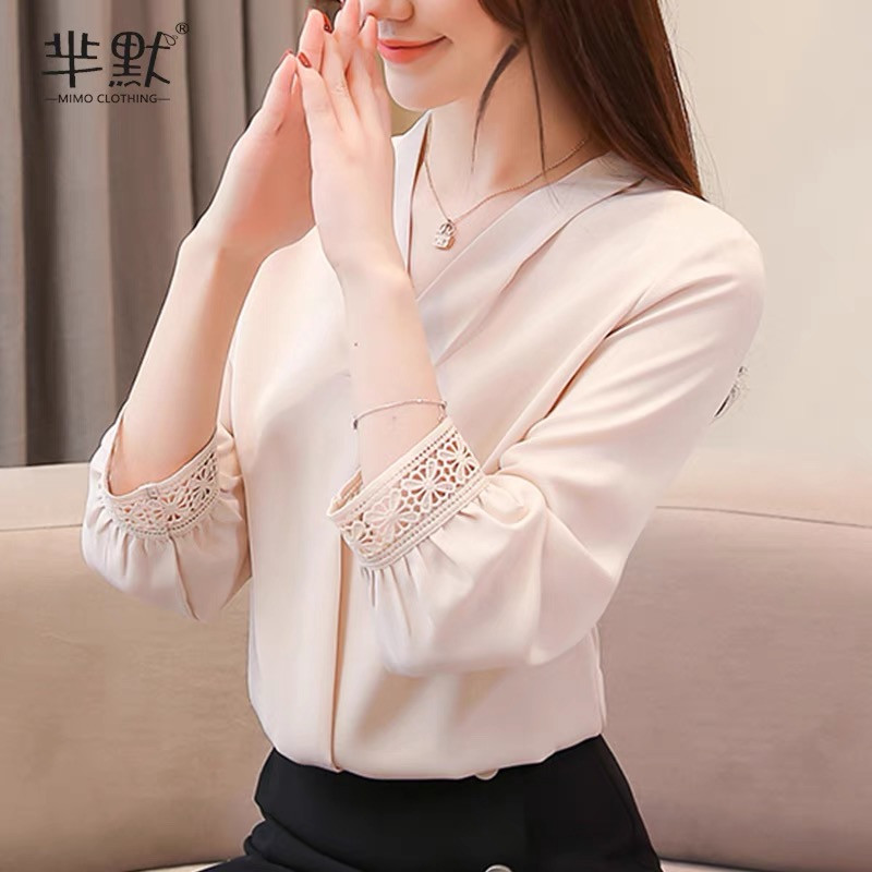 قمیص نسائي صیفي و ربیعي قماش شیفون